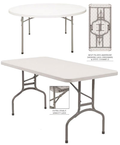 Lightweight Folding Tables